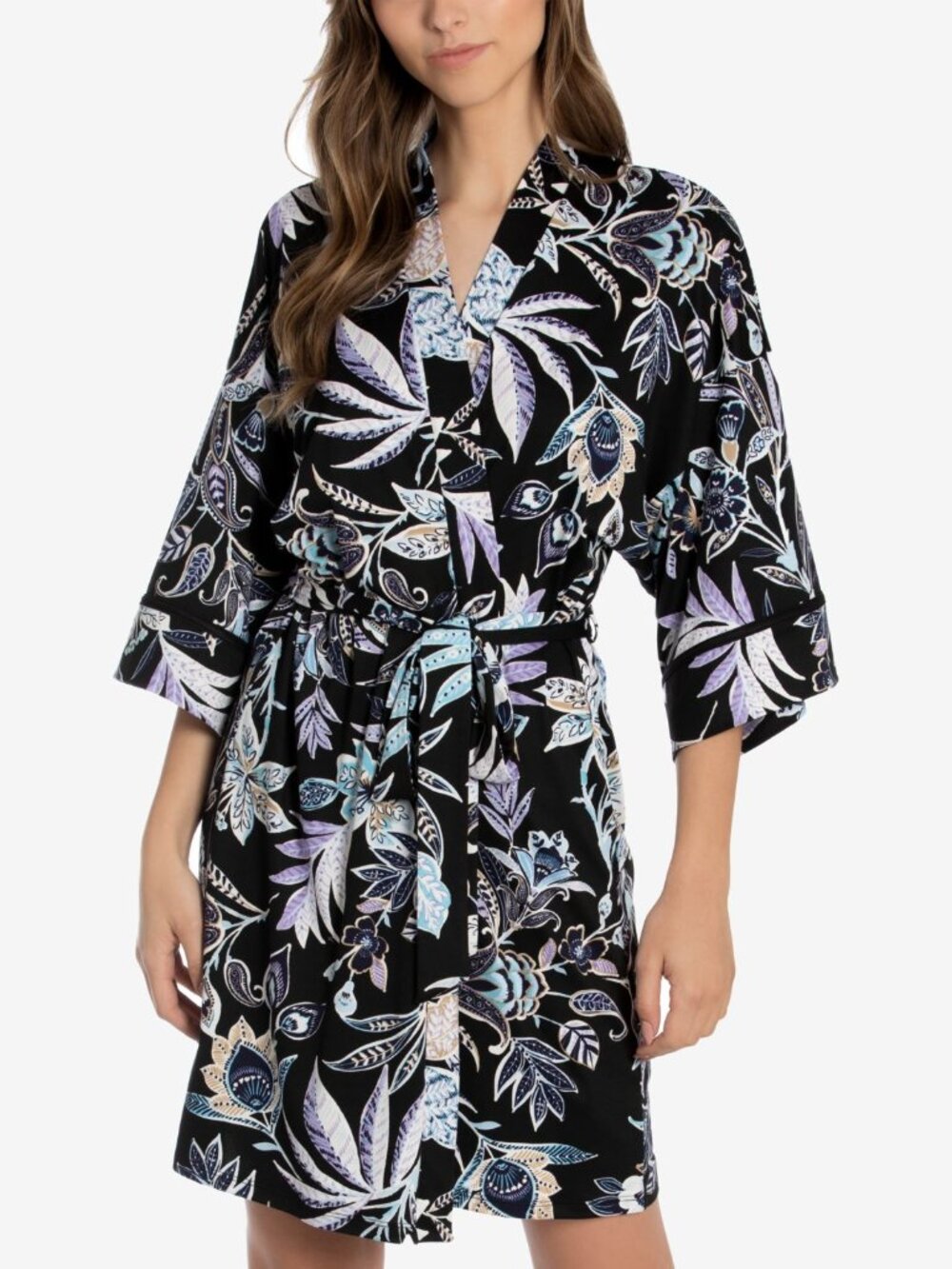 Linea Donatella Womens Floral Batik Printed Wrapper
